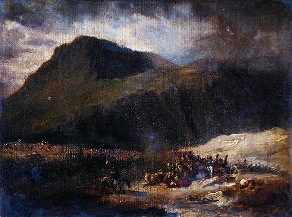 Schlacht zur Zeit der französischen Eroberung Algeriens von Theodore (attr. to) Gericault