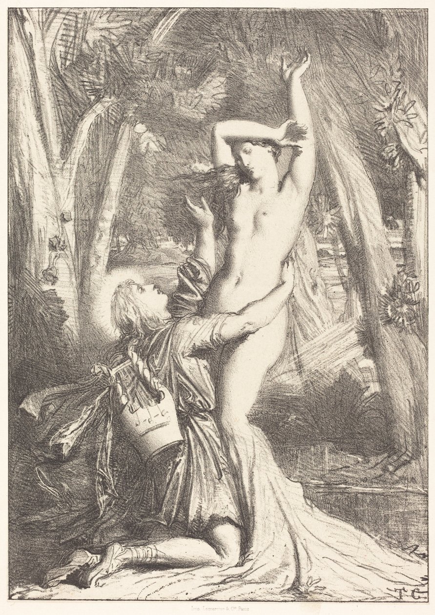 Apollon und Daphne von Théodore Chassériau