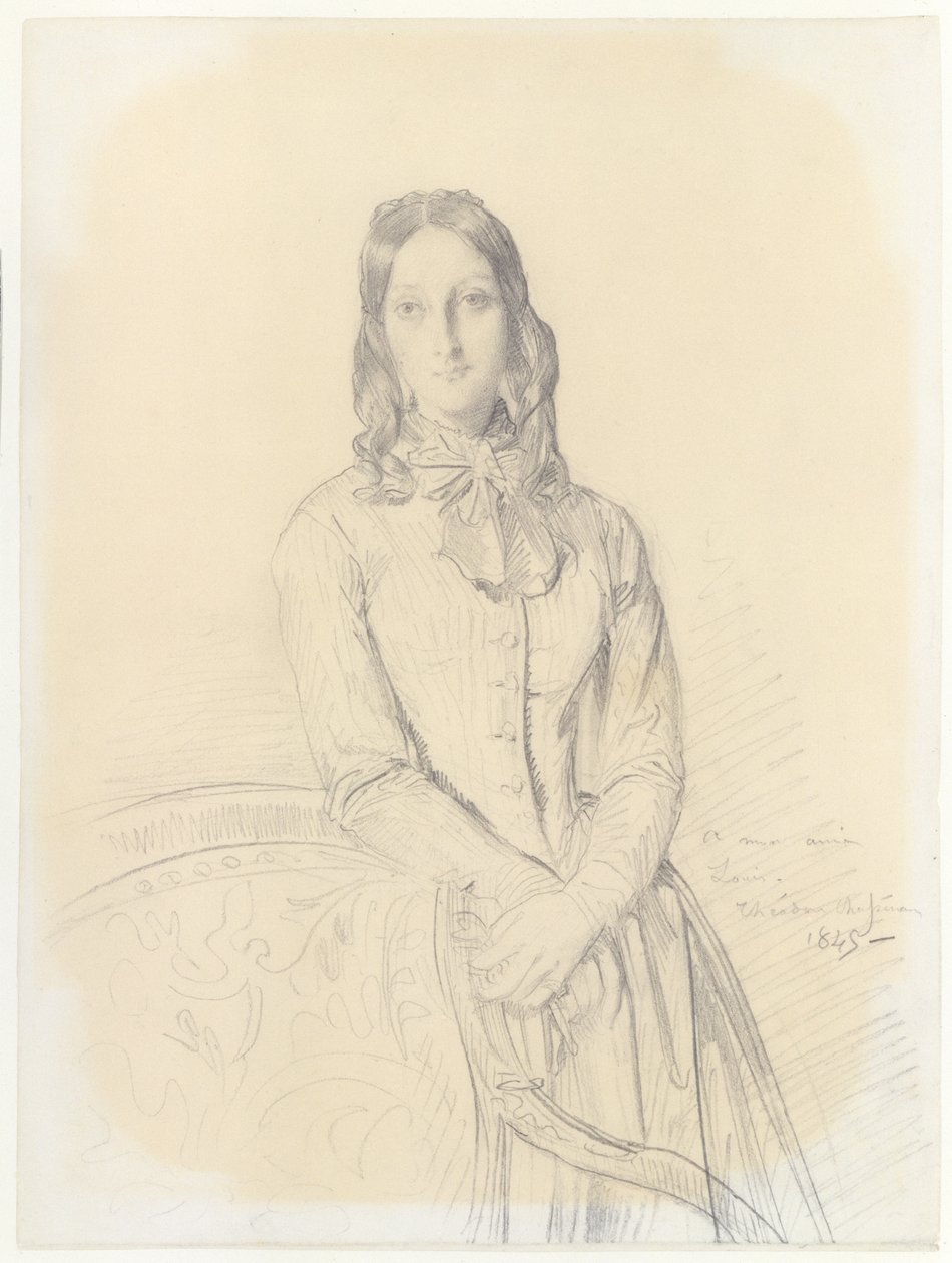 Porträt von Madame Gabrielle Marcotte de Quivières von Théodore Chassériau