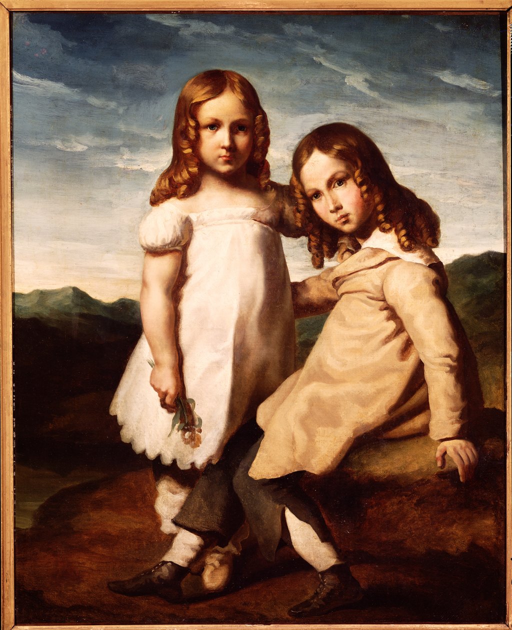Alfred Dedreux (1810-60) als Kind mit seiner Schwester Elisabeth, 1816-17 von Theodore Gericault
