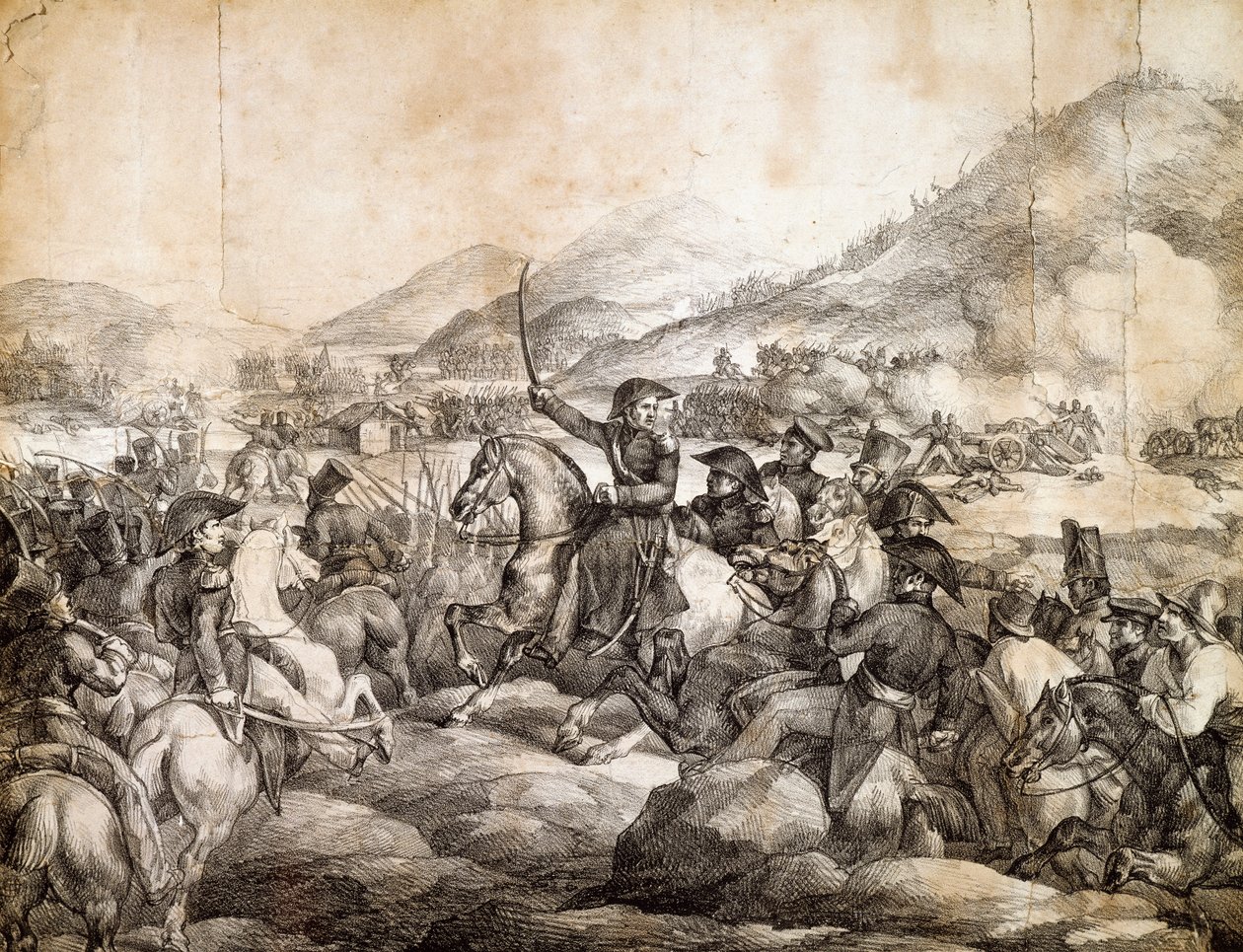 Schlacht von Chacabuco, Februar 1817, die den Sieg von José de San Martín über die Spanier besiegelte von Theodore Gericault