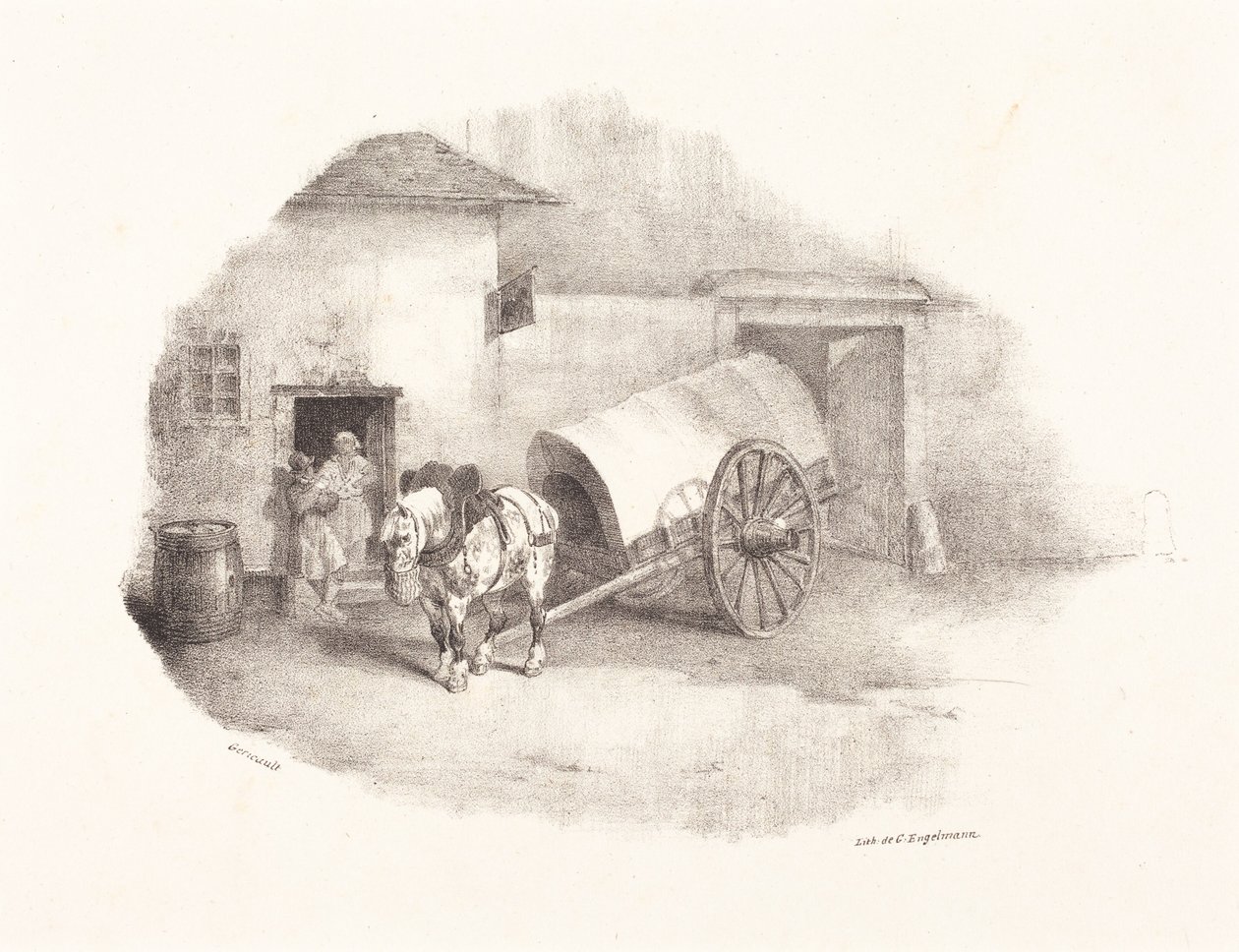 Karrenpferd aus den Limons von Theodore Gericault