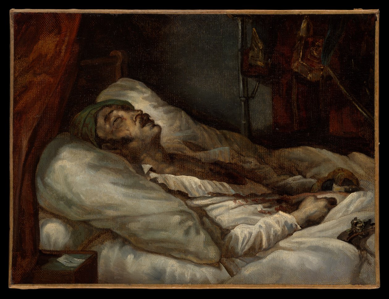 General Letellier auf seinem Sterbebett von Theodore Gericault