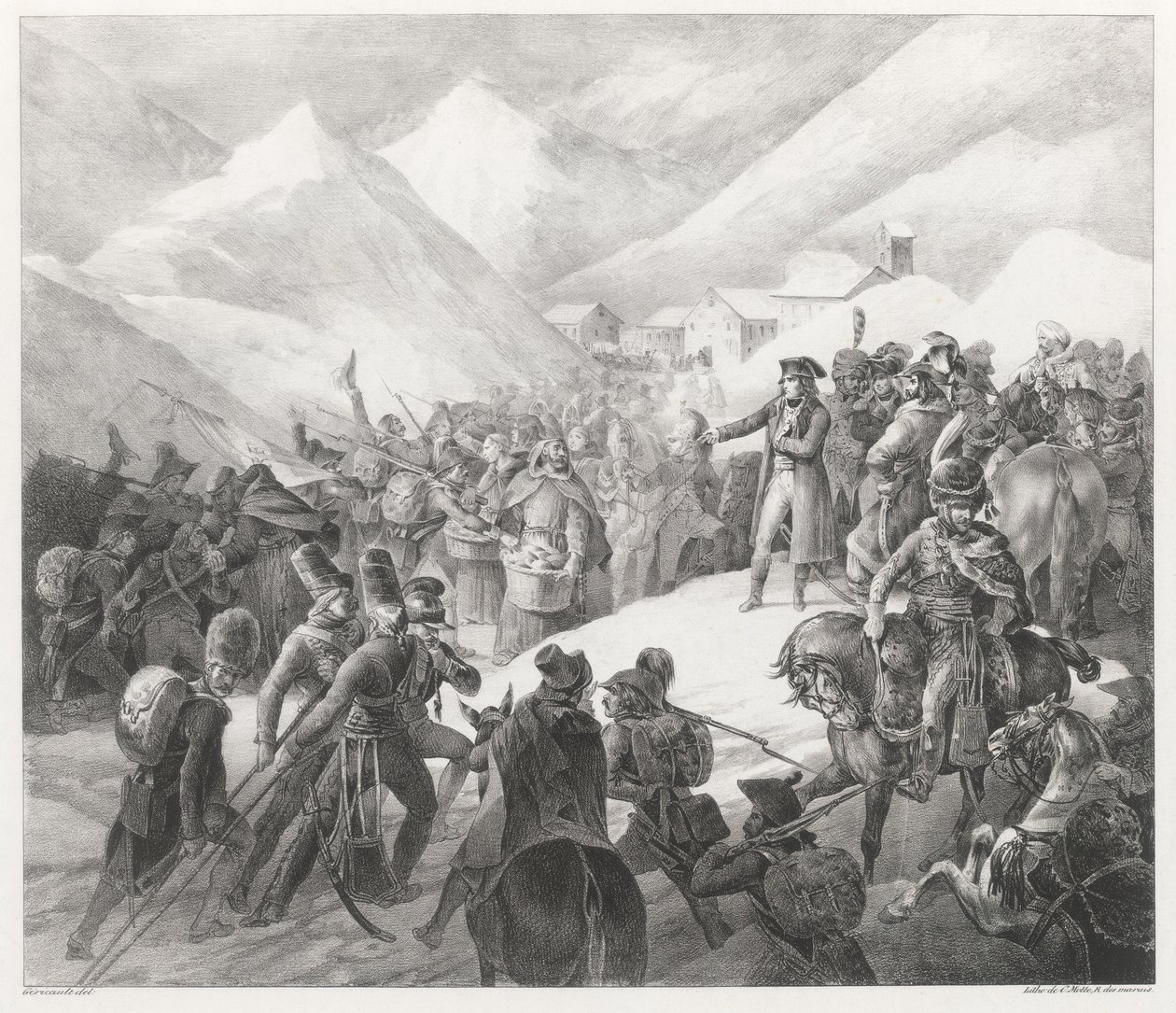 Der Übergang über den Großen Sankt Bernhard von Theodore Gericault
