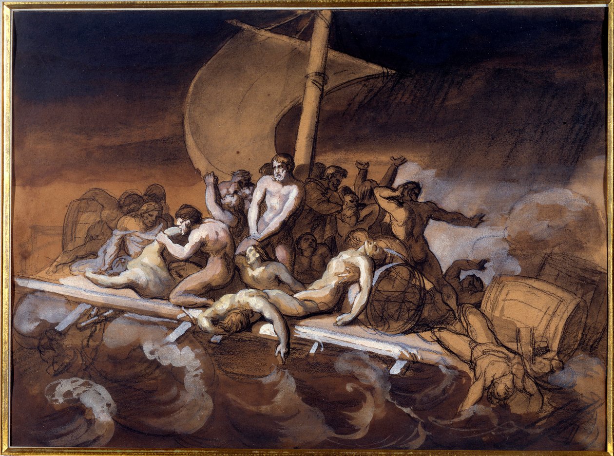 Das Floß der Medusa (Studie) von Theodore Gericault