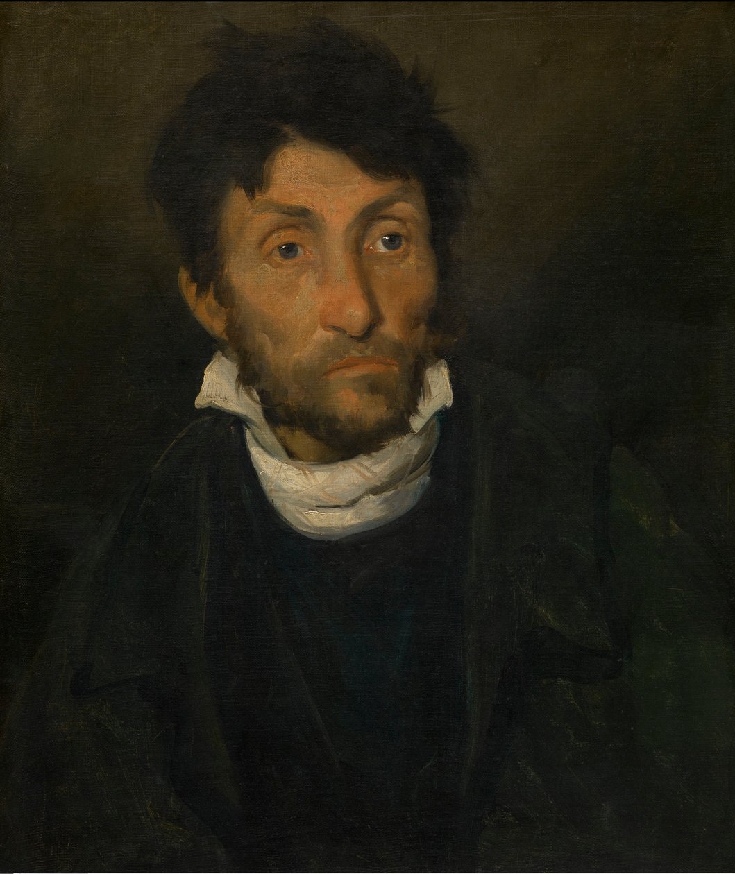 Porträt eines Kleptomanen, um 1820-24 von Theodore Gericault