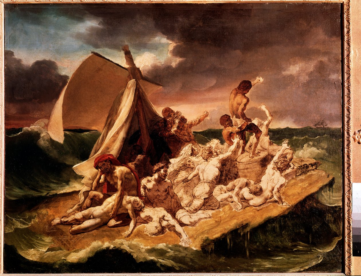 Vorbereitungsstudie für das Floß der Medusa von Theodore Gericault