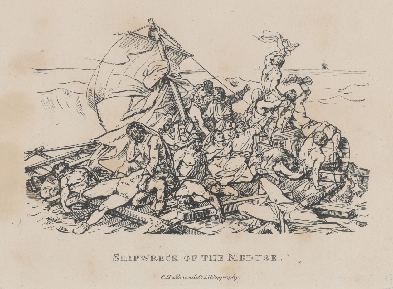 Schiffbruch der Meduse (Das Floß der Medusa) von Theodore Gericault