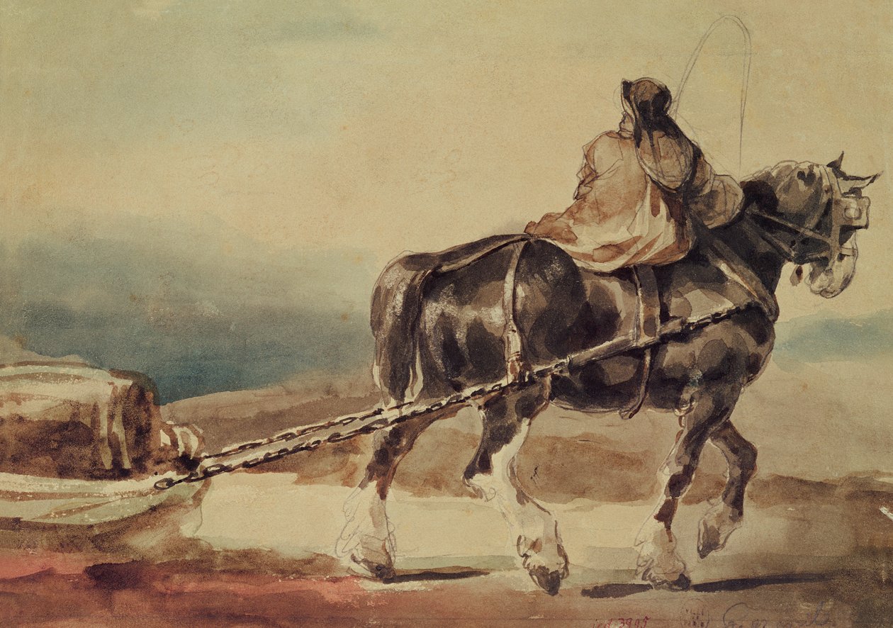 Das Lastpferd von Theodore Gericault