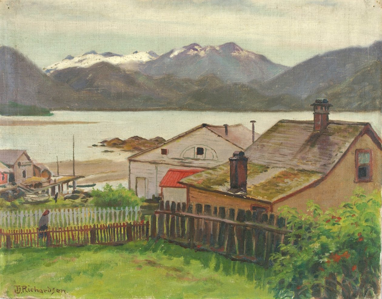 Im alten Viertel, Sitka, 1900 von Theodore J. Richardson