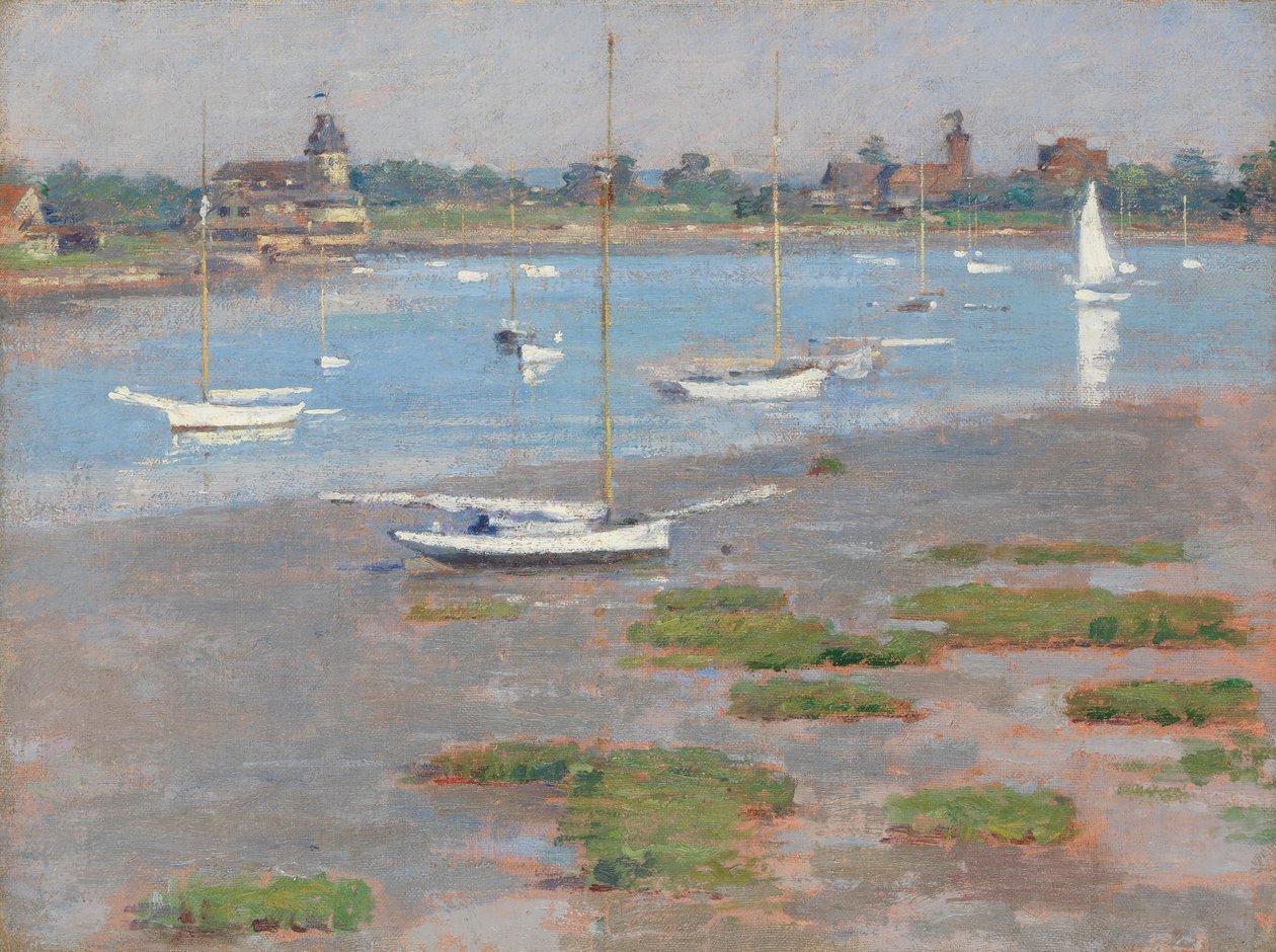 Ebbe, Riverside Yacht Club, 1894 von Theodore Robinson