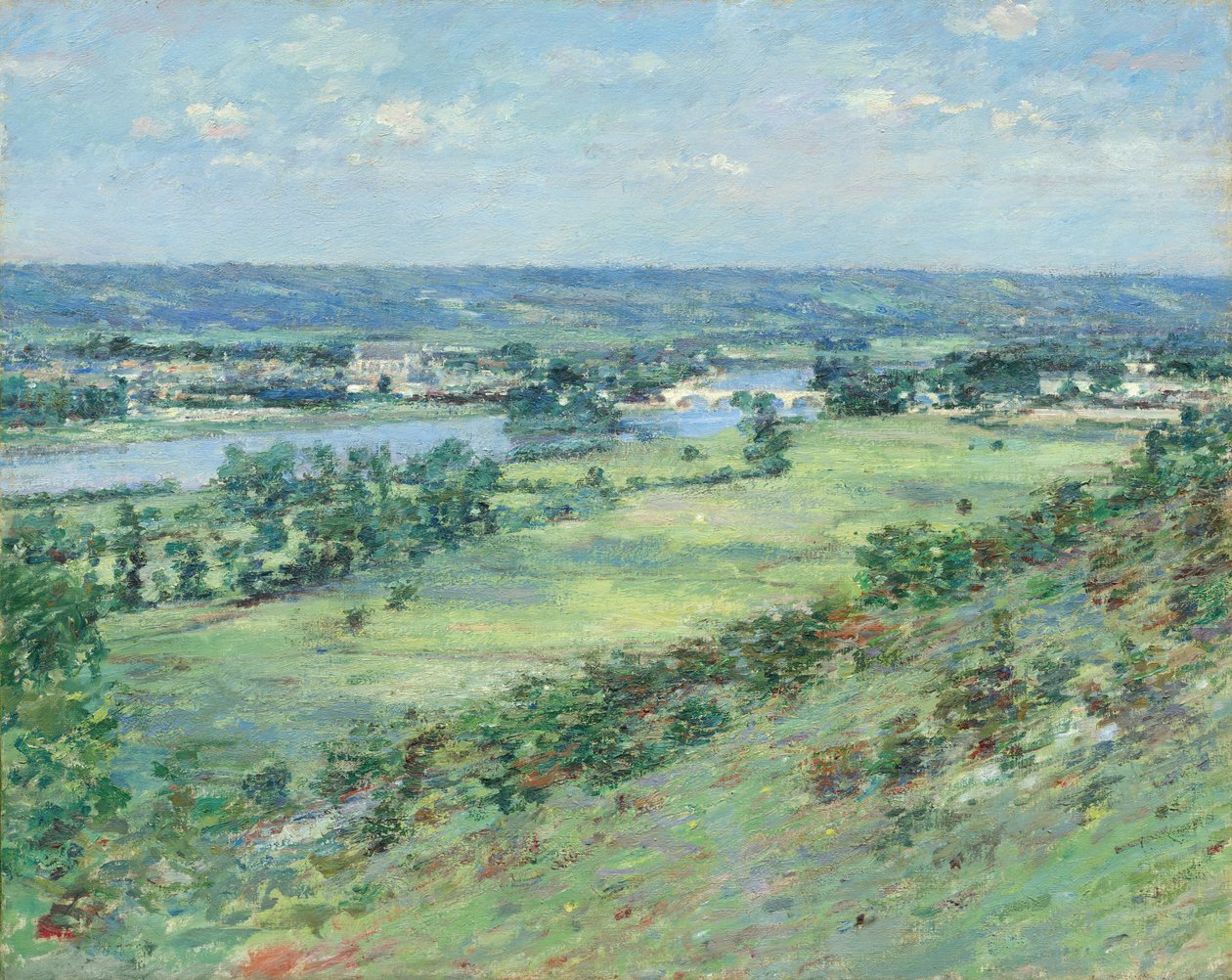 Das Tal der Seine, von den Hügeln von Giverny, 1892 von Theodore Robinson