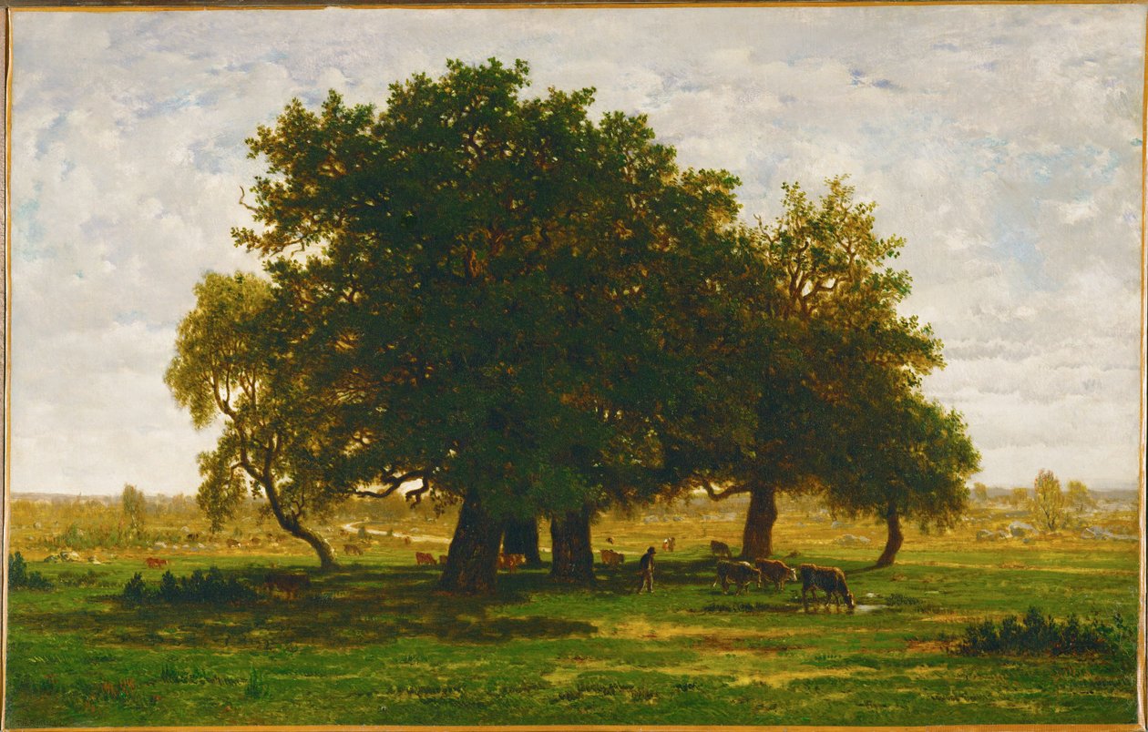 Gruppe von Eichen, Apremont von Theodore Rousseau