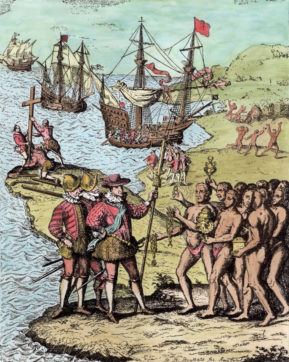 Kolumbus auf Hispaniola, aus 