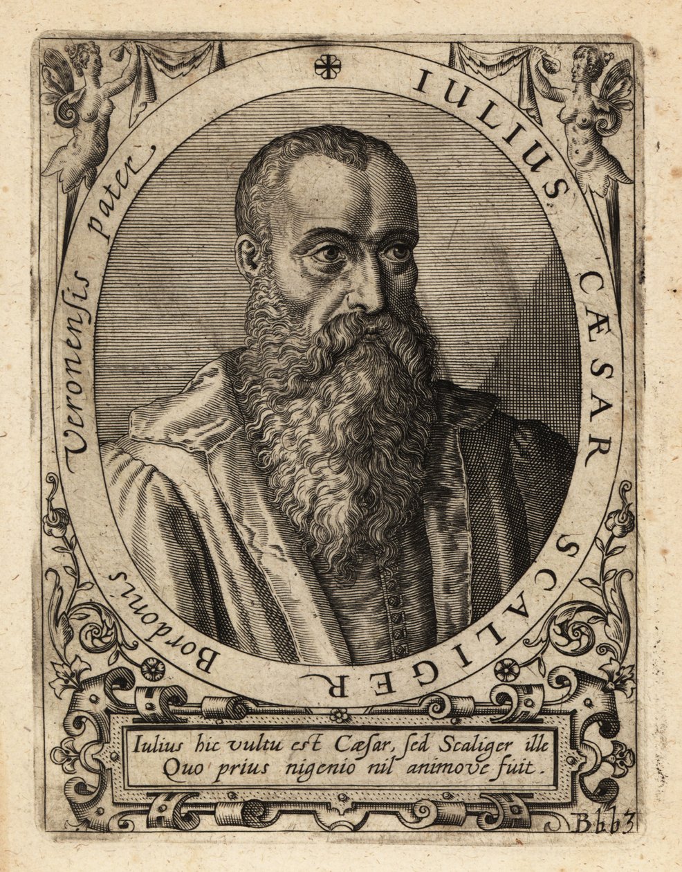 Giulio Cesare della Scala, italienischer Gelehrter von Theodore de Bry
