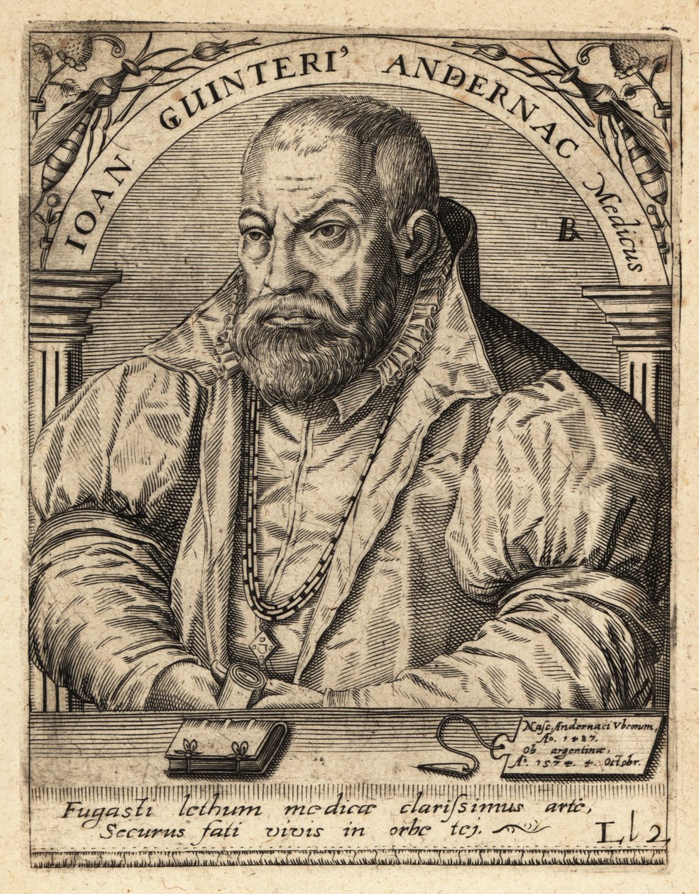 Johann Winter von Andernach, deutscher Arzt von Theodore de Bry