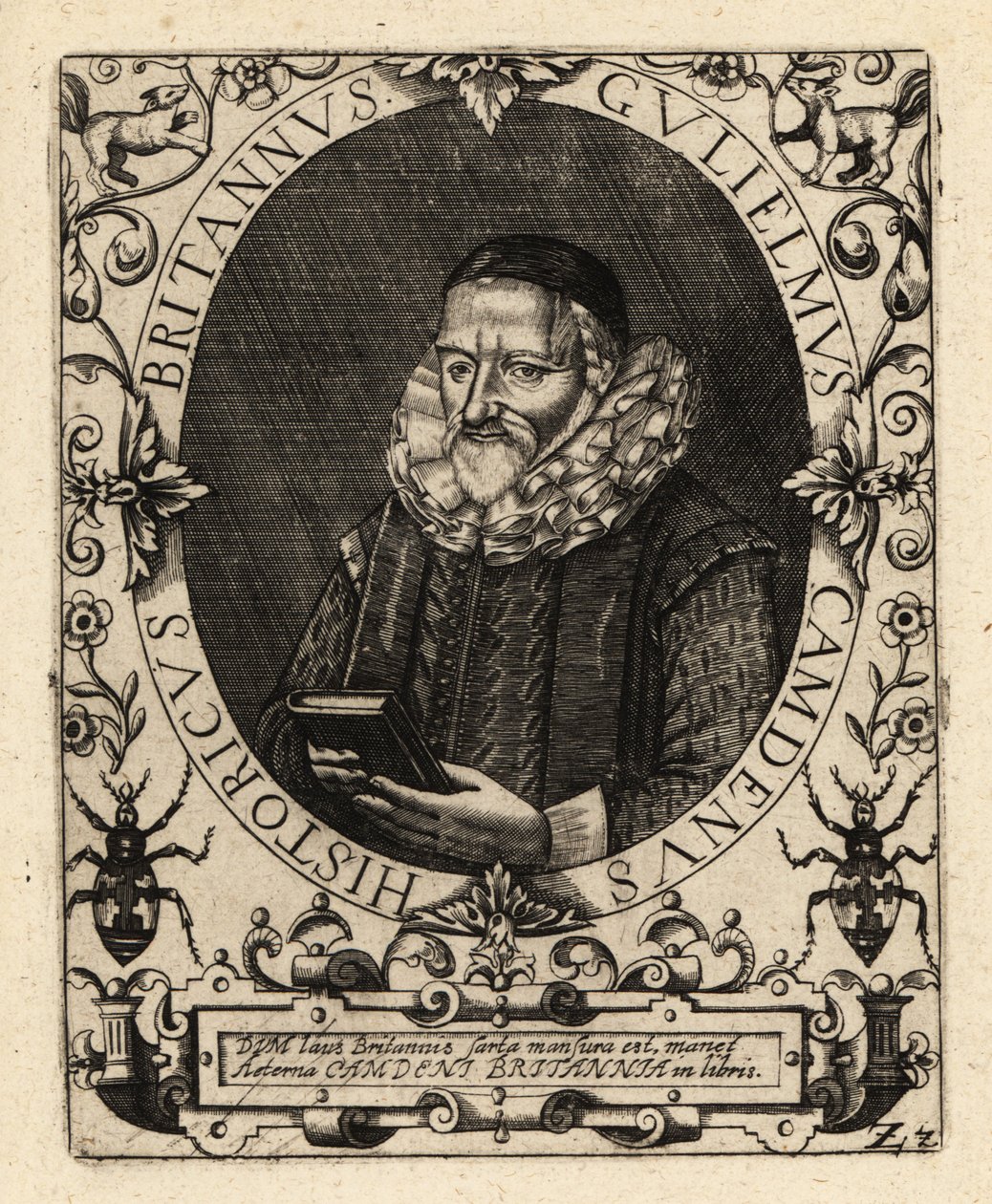William Camden, englischer Antiquar von Theodore de Bry