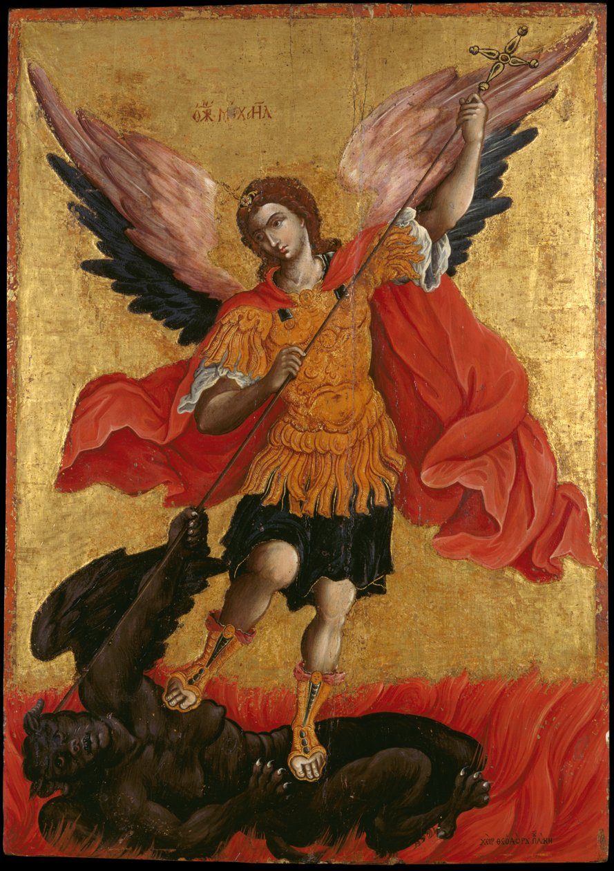 Ikone des Erzengels Michael von Theodoros Pulakis