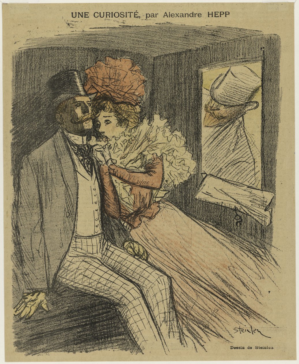 Gil Blas Illustré: Eine Kuriosität, von Alexandre Hepp von Théophile Alexandre Steinlen