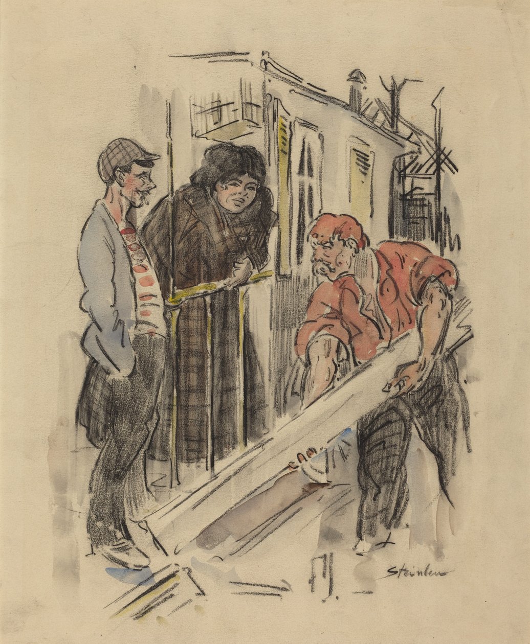 Klatschbasen von Théophile Alexandre Steinlen