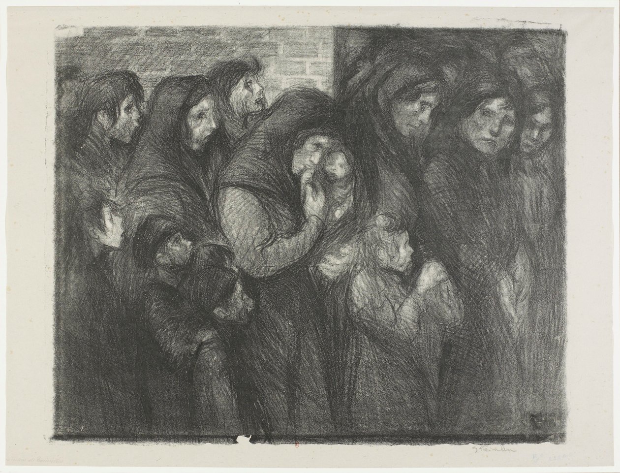 [Die Witwen von Courrières] von Théophile Alexandre Steinlen