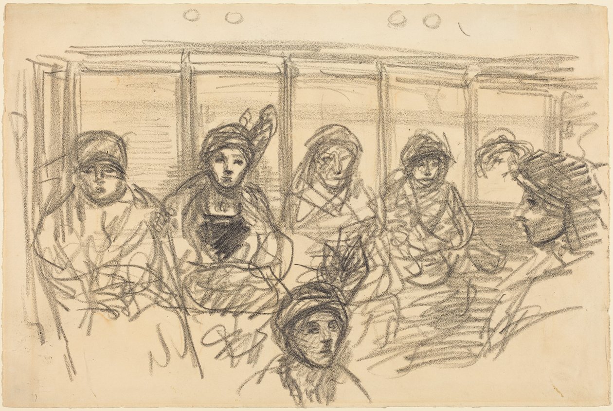Reiter in der Metro von Théophile Alexandre Steinlen