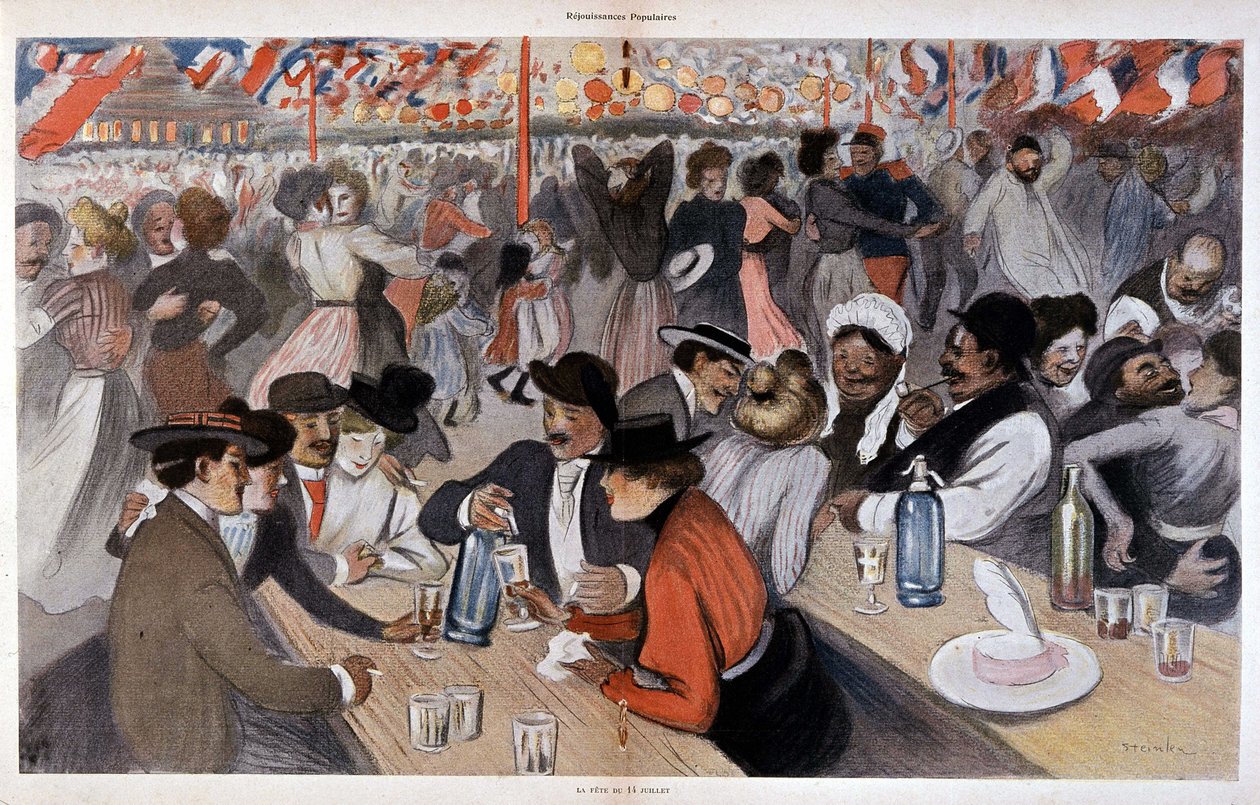 Das Fest des 14. Juli von Steinlen, n.d. ca. 1902 von Théophile Alexandre Steinlen