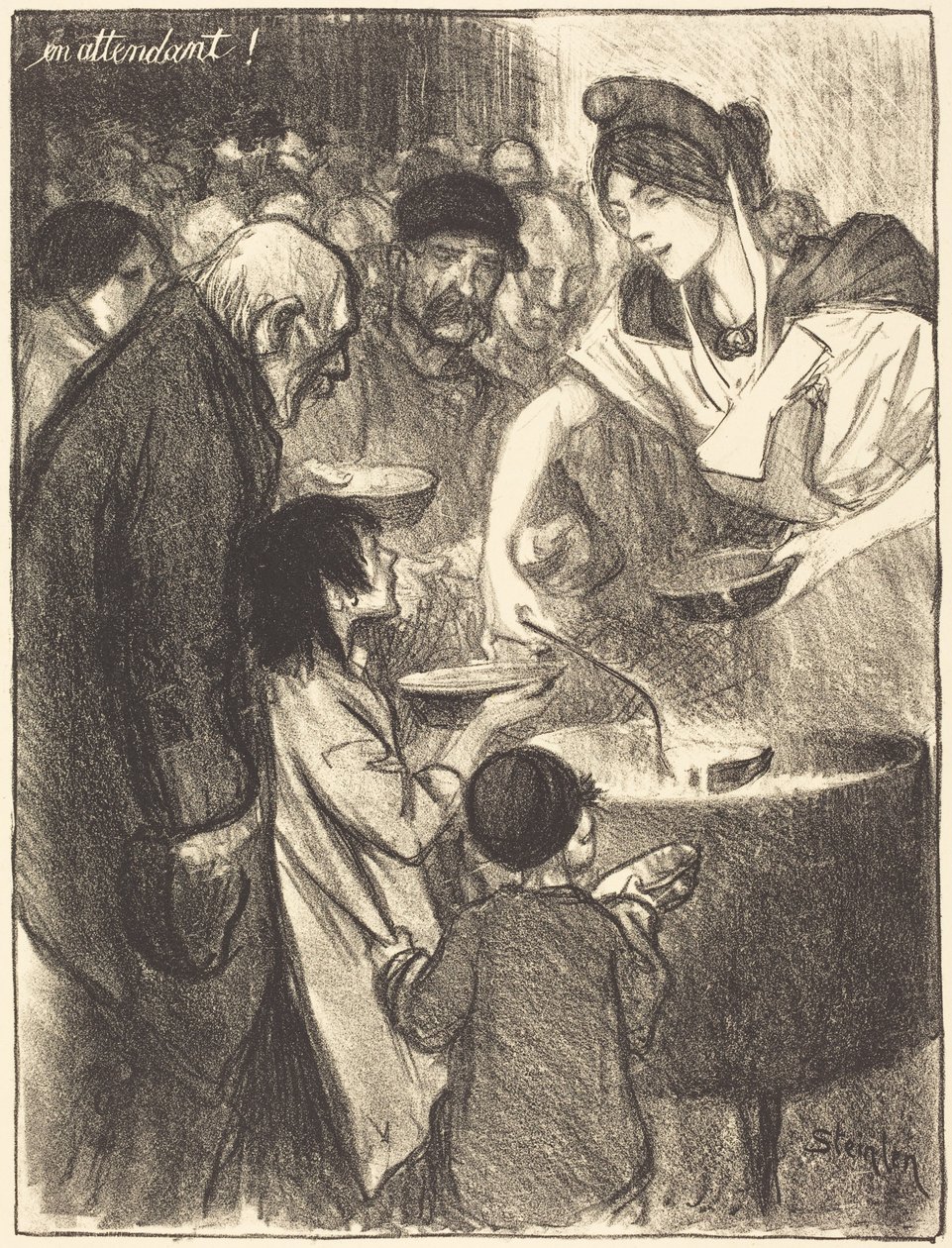 Warten von Théophile Alexandre Steinlen