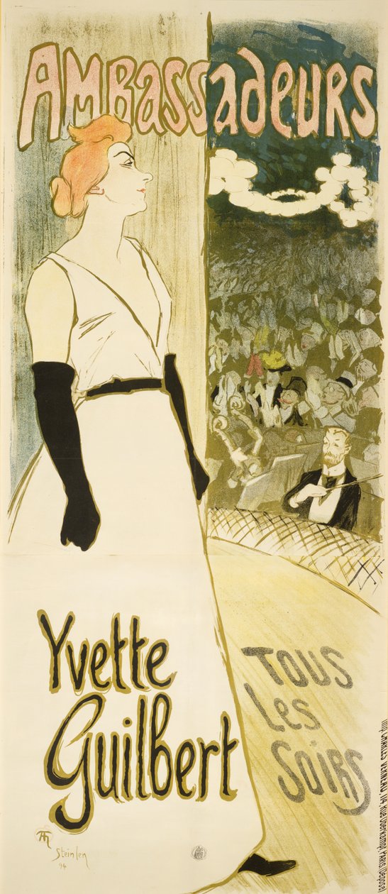 Yvette Guilbert von Théophile Alexandre Steinlen
