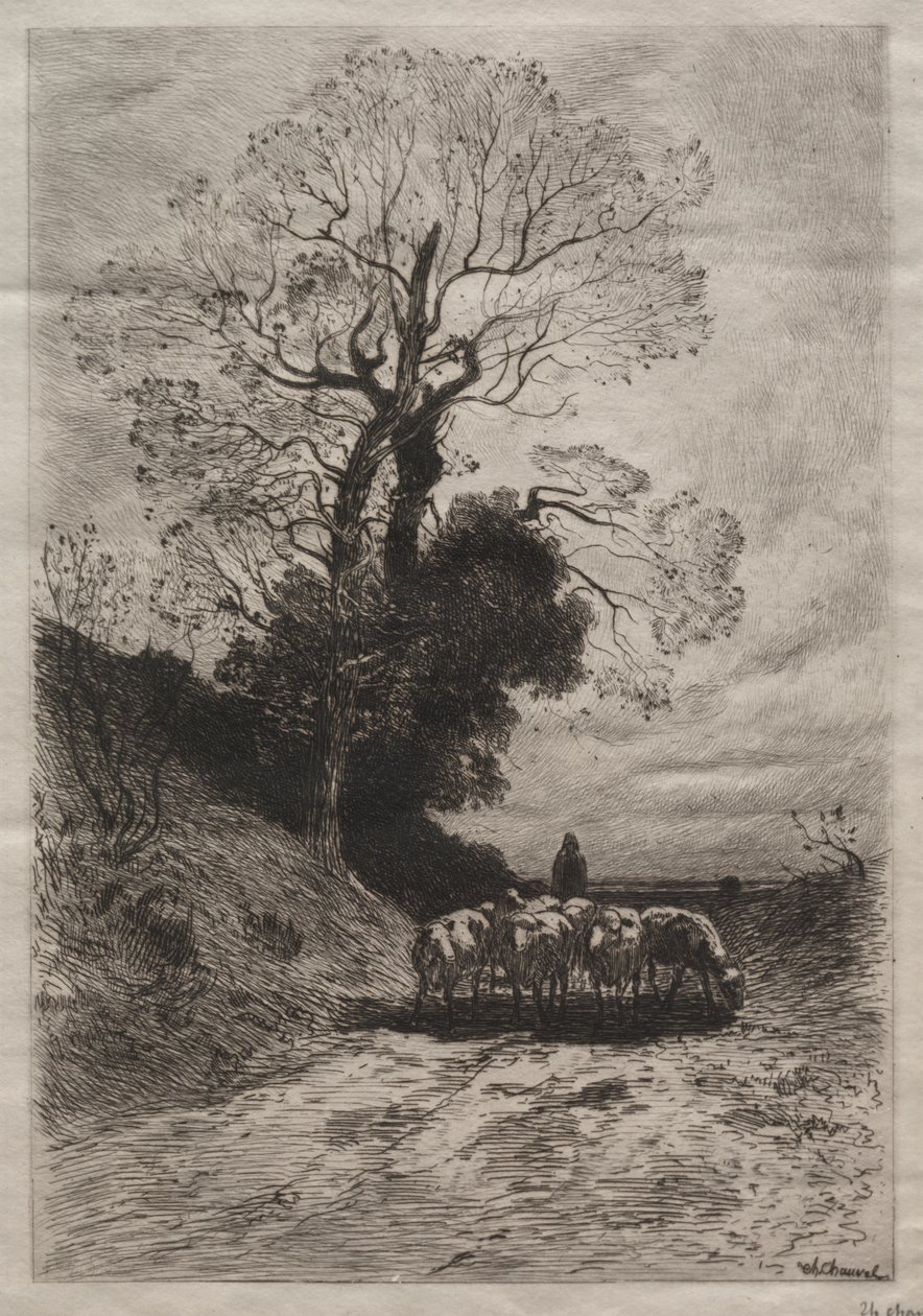 Rückkehr der Herde von Theophile Narcisse Chauvel