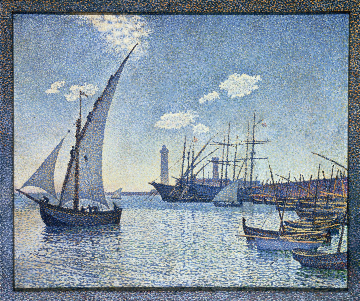 Hafen von Cette, Les Tartanes, 1892 von Théo van Rysselberghe