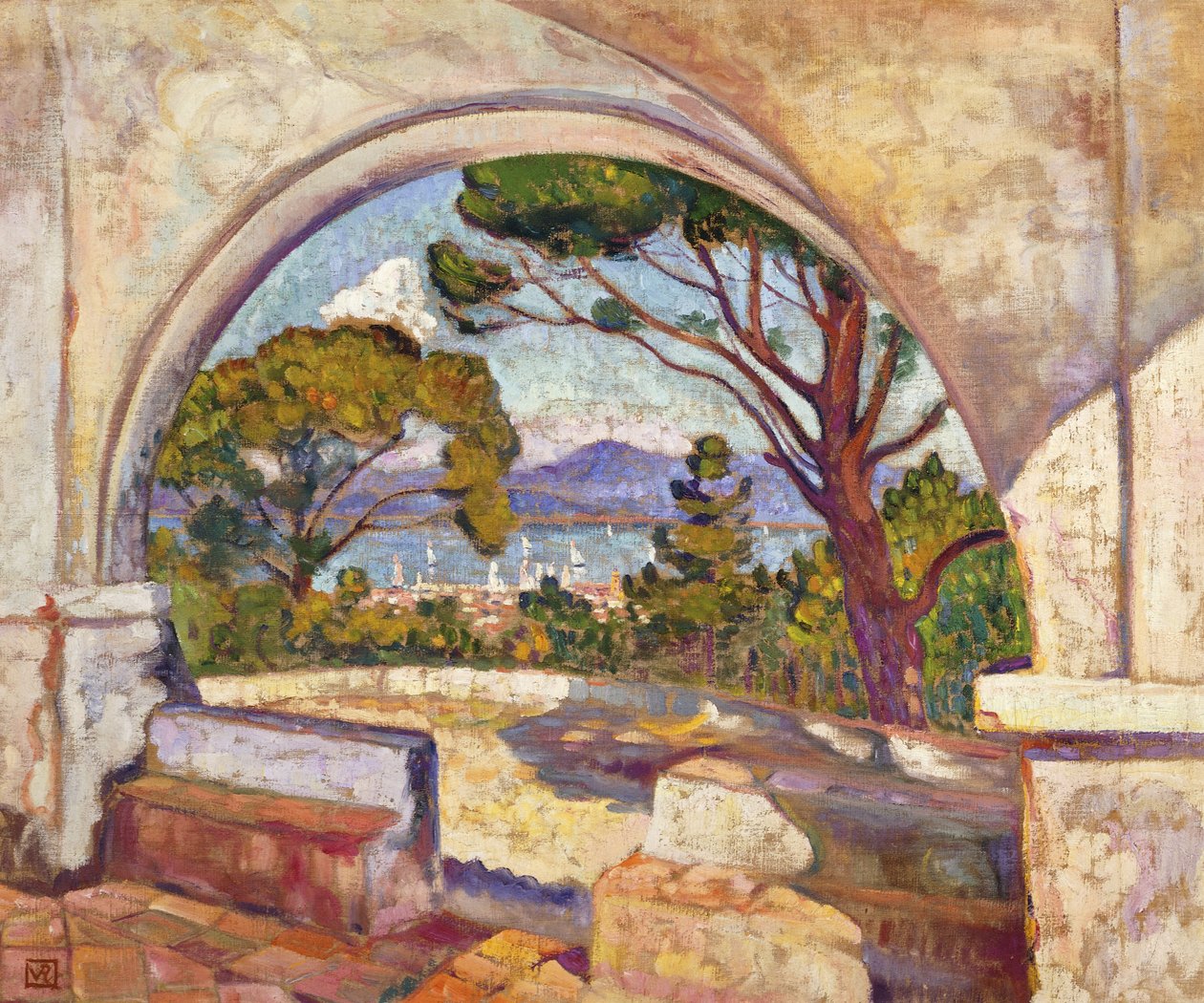 Saint Tropez, Ansicht der Kapelle St, ca. 1920 von Théo van Rysselberghe