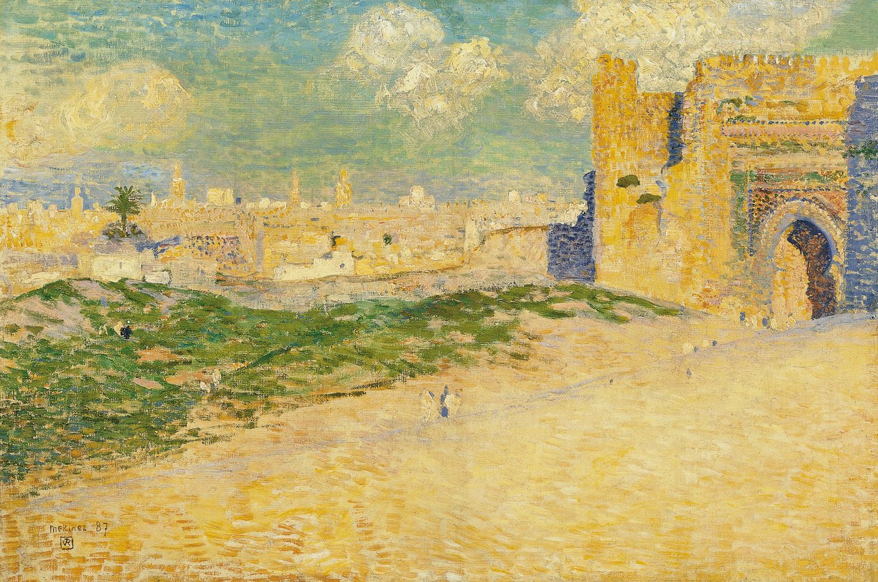 Das Mansur-Tor in Meknes, Marokko von Théo van Rysselberghe
