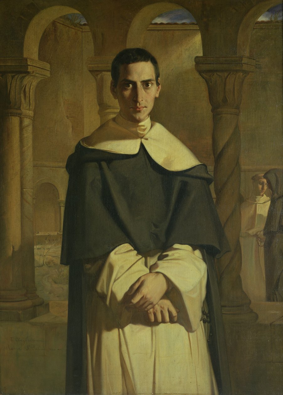 Porträt von Jean Baptiste Henri Lacordaire (1802-61), französischer Prälat und Theologe, 1841 von Théodore Chassériau