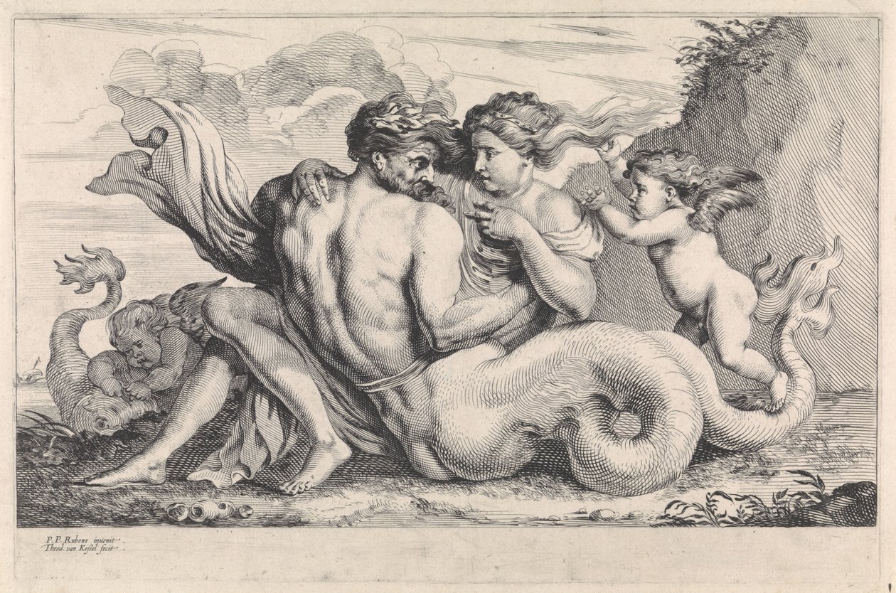 Sirene und Triton von Théodorus van Kessel