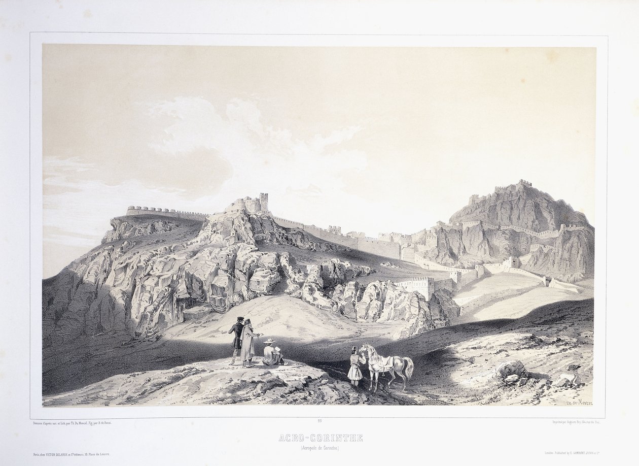 Die Akropolis von Korinth von Théodose du Moncel