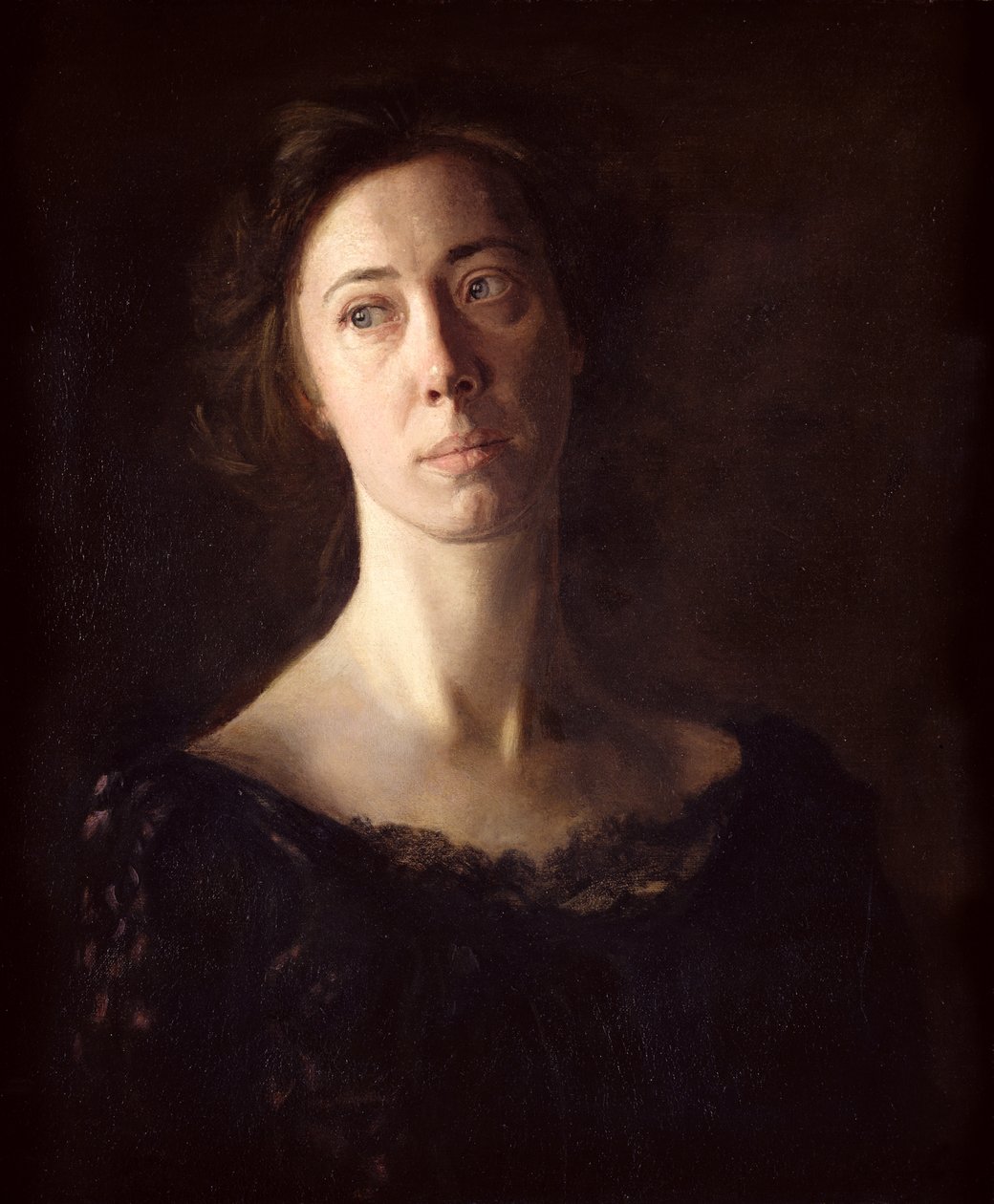 Porträt von Clara J. Mather von Thomas Eakins: Kunstdruck