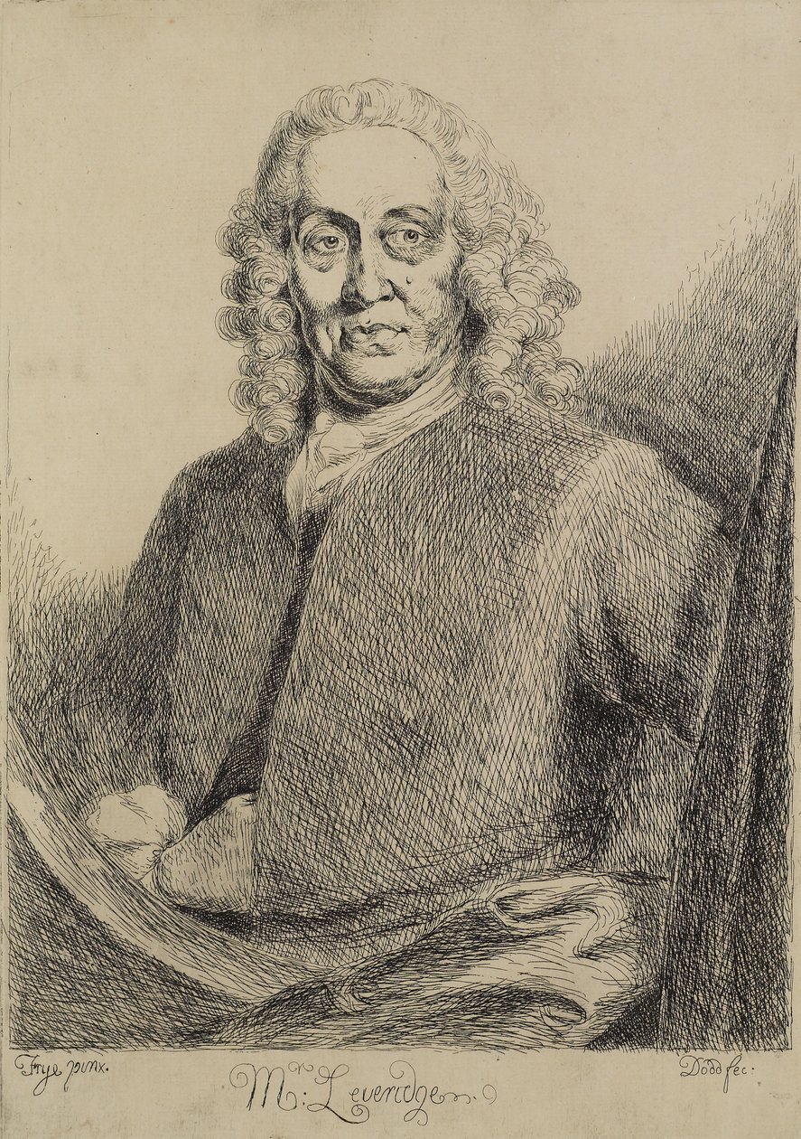 Mr. Leveridge, graviert von Daniel Dodd (fl. 1761-80), ca. 1770 von Thomas Frye