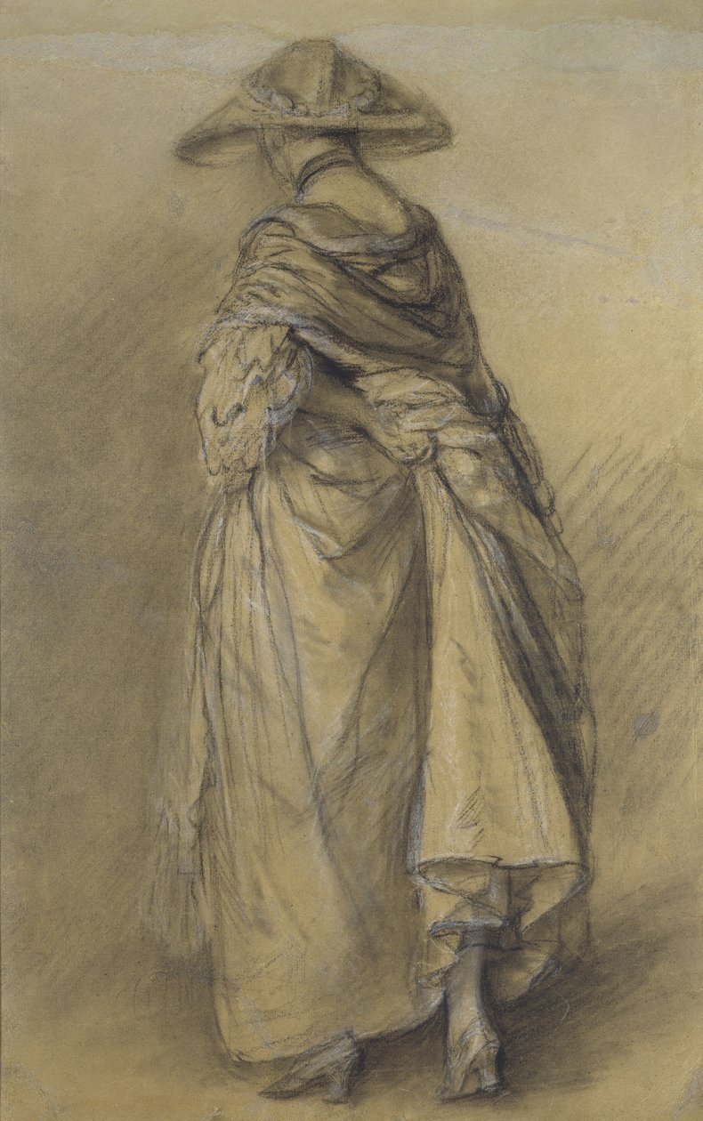 Studie einer Frau, von hinten gesehen von Thomas Gainsborough