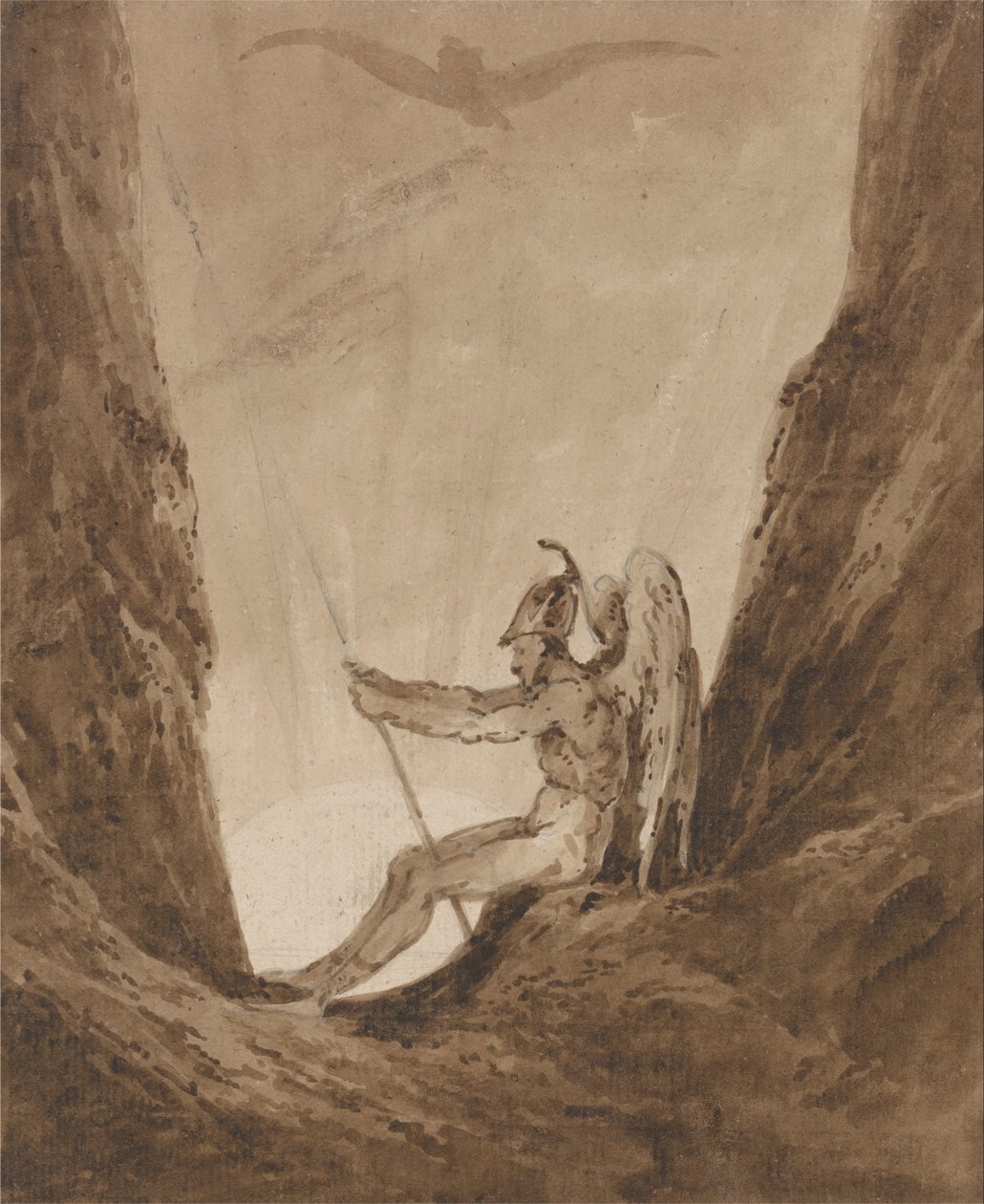 Der Erzengel Gabriel erwartet die Nacht von Thomas Girtin