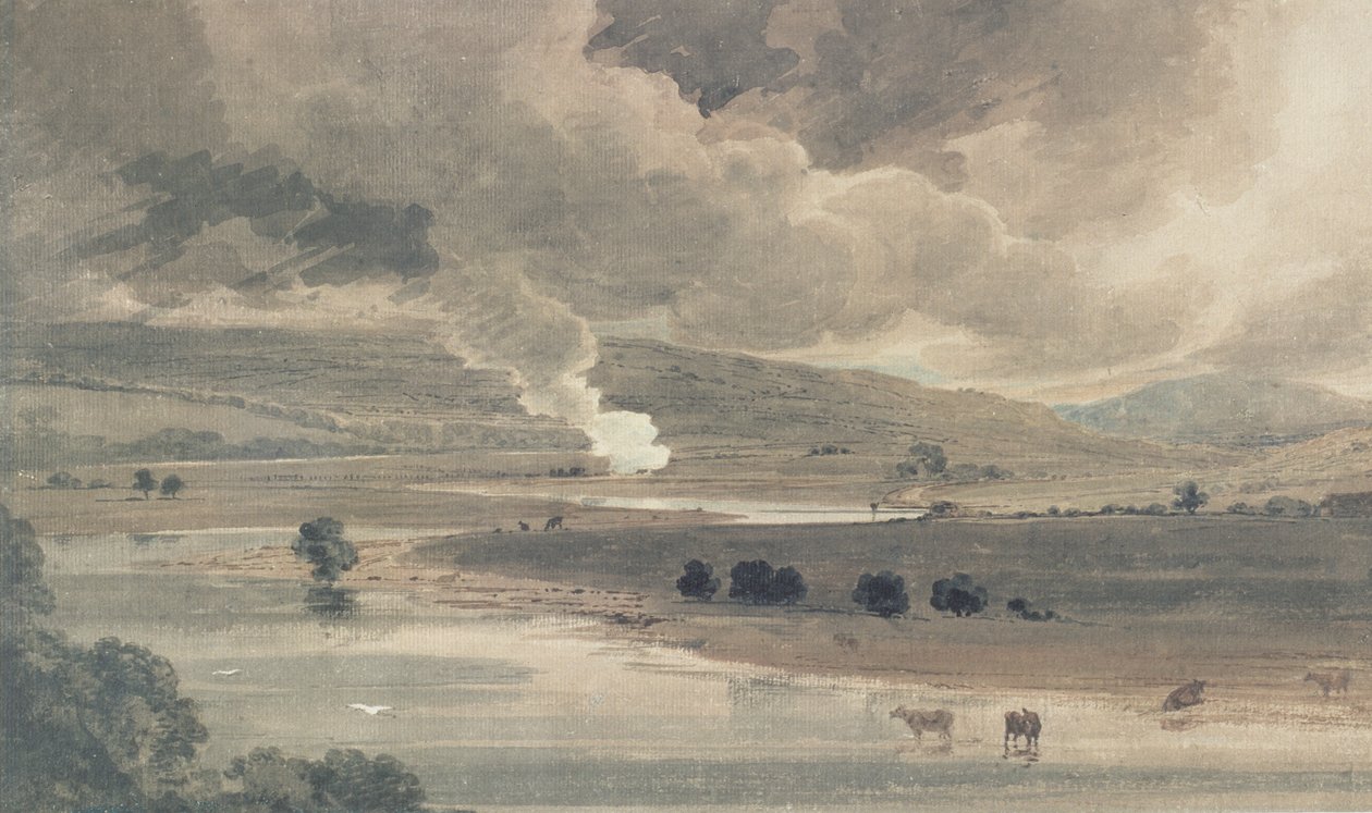 Der Fluss Wharfe, 1801 von Thomas Girtin