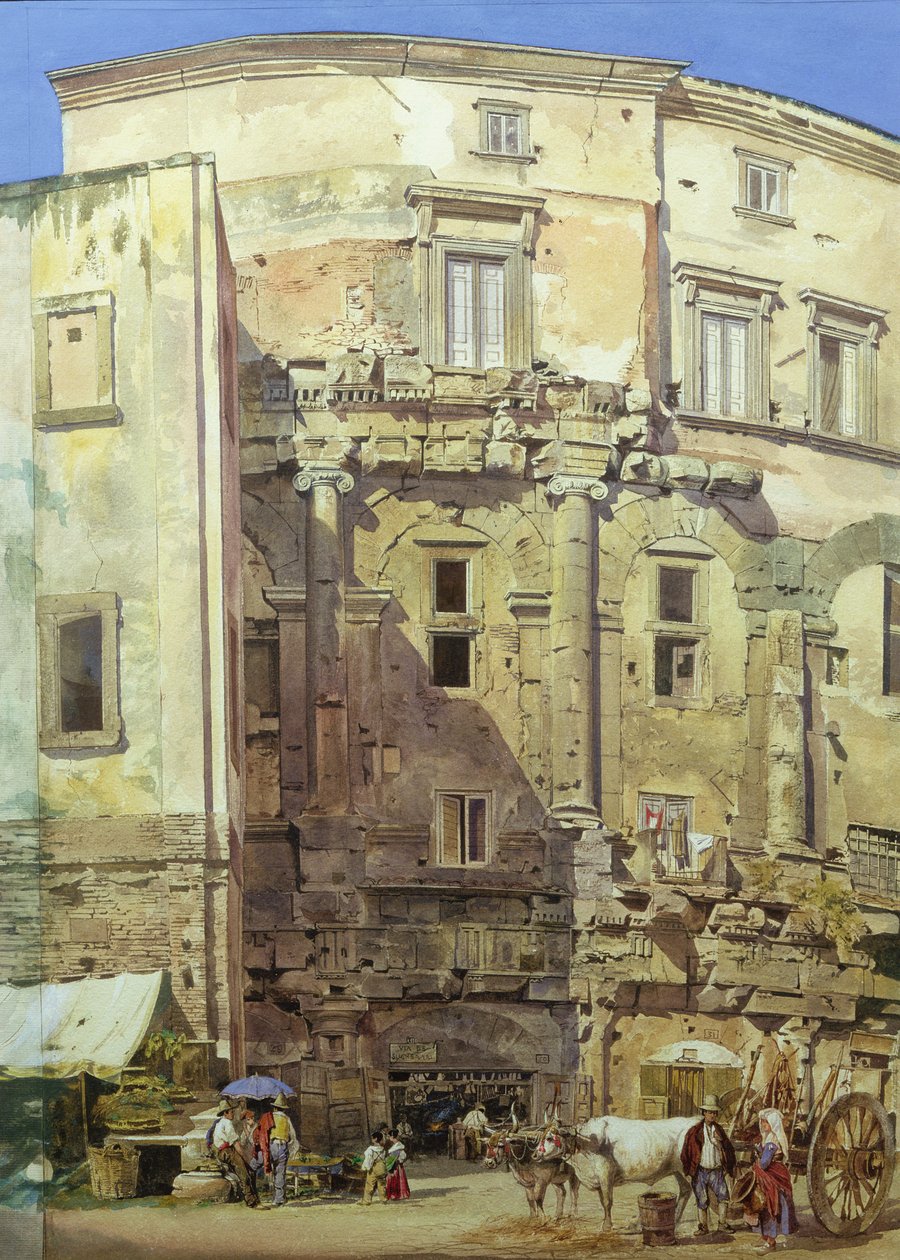 Theater des Marcellus, Rom von Thomas Hartley Cromek