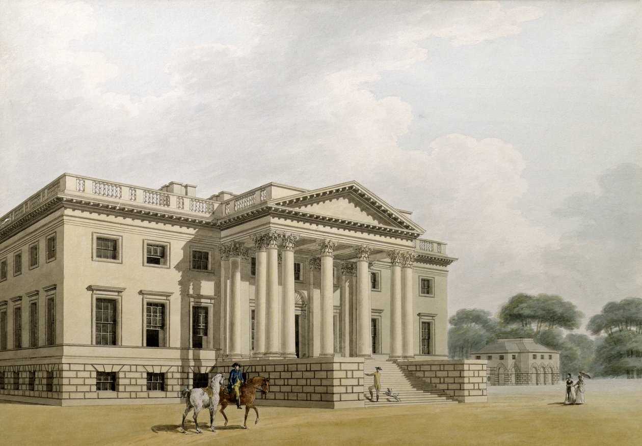 Das große Portikus von Gorhambury von Thomas Malton Jnr.
