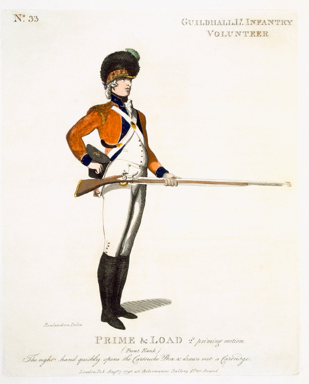Gildenhalle Leichte Infanterie Freiwilliger, Tafel 33 aus 