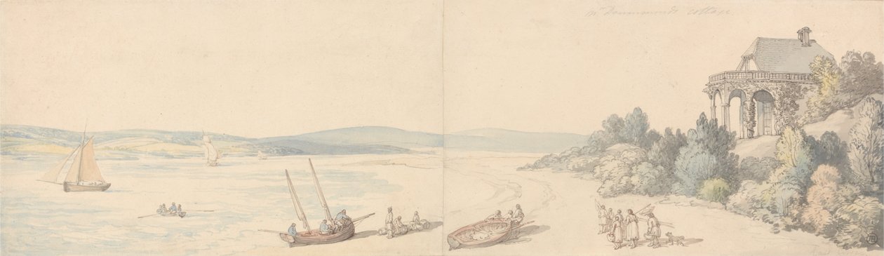Mr. Drummonds Cottage, East Cowes, Isle of Wight von Thomas Rowlandson