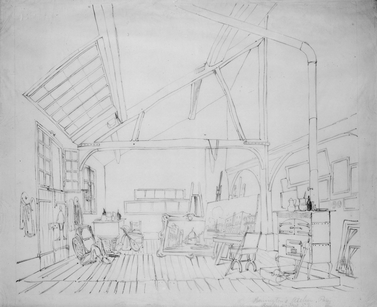 Richard Parkes Boningtons Atelier in Paris von Thomas Shotter Boys