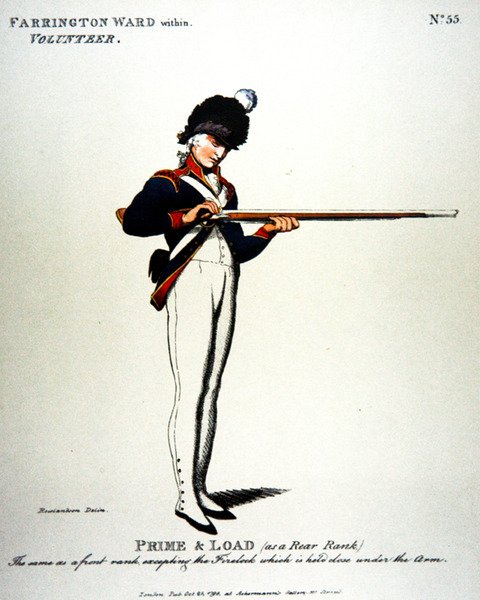 Farrington Ward, innen, Freiwilliger von Thomas (after) Rowlandson