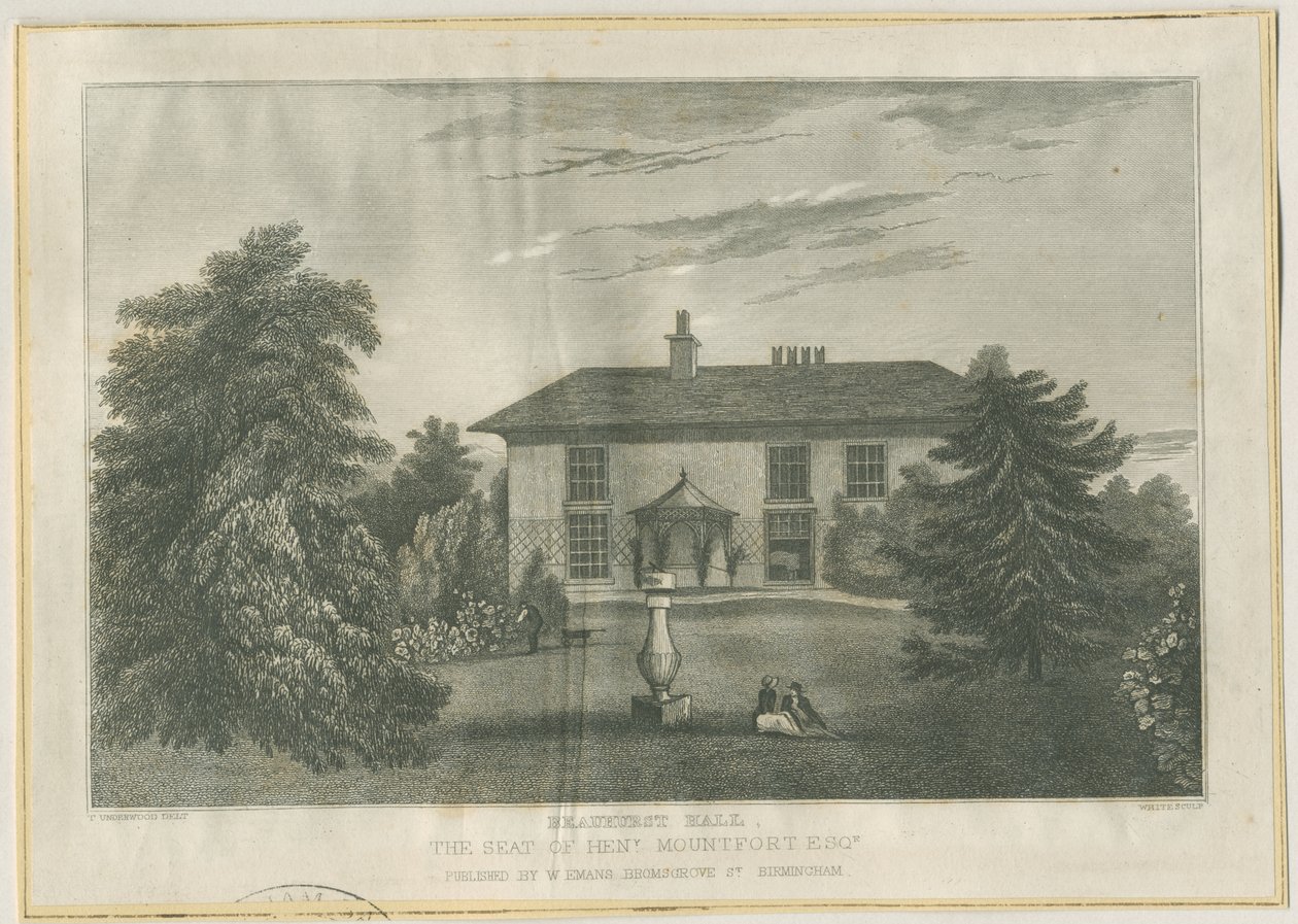 Checkley - Beauhurst Hall von Thomas (after) Underwood