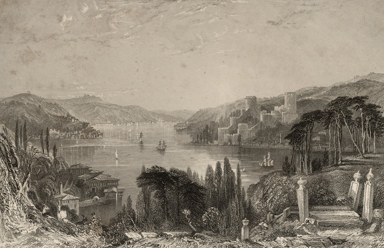 Boumeli Hissar, oder die Burg Europas von Thomas Allom