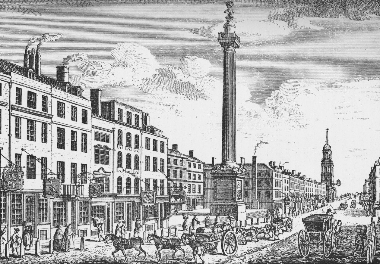 Das Monument, City of London, ca. 1755, 1903 von Thomas Bowles